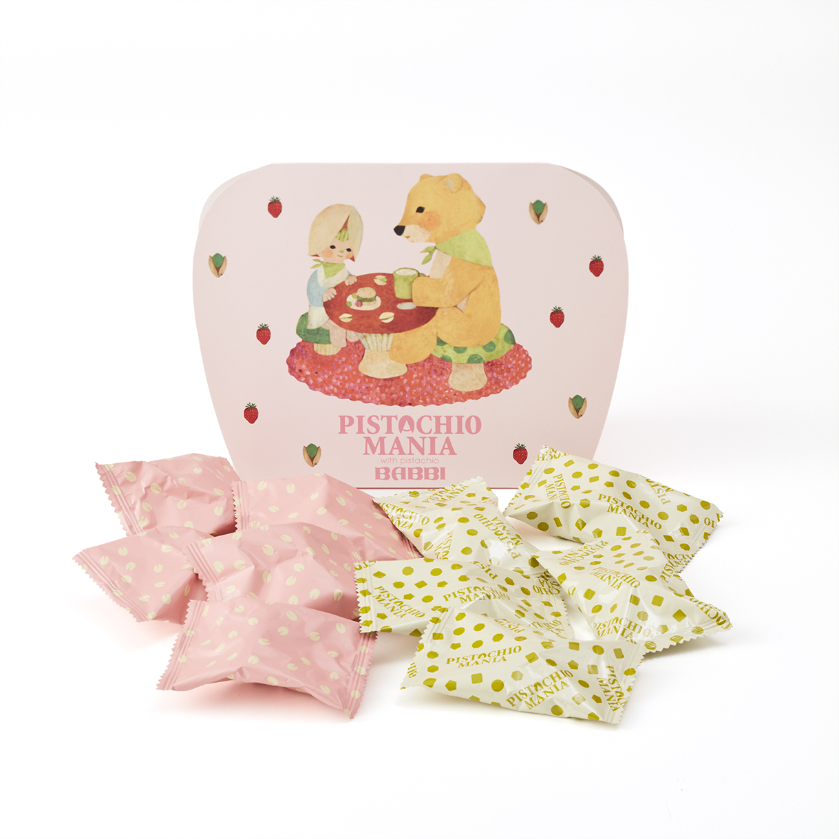 ストロベリーピスタチオ&クランチ 10個入り｜PISTACHIOMANIA