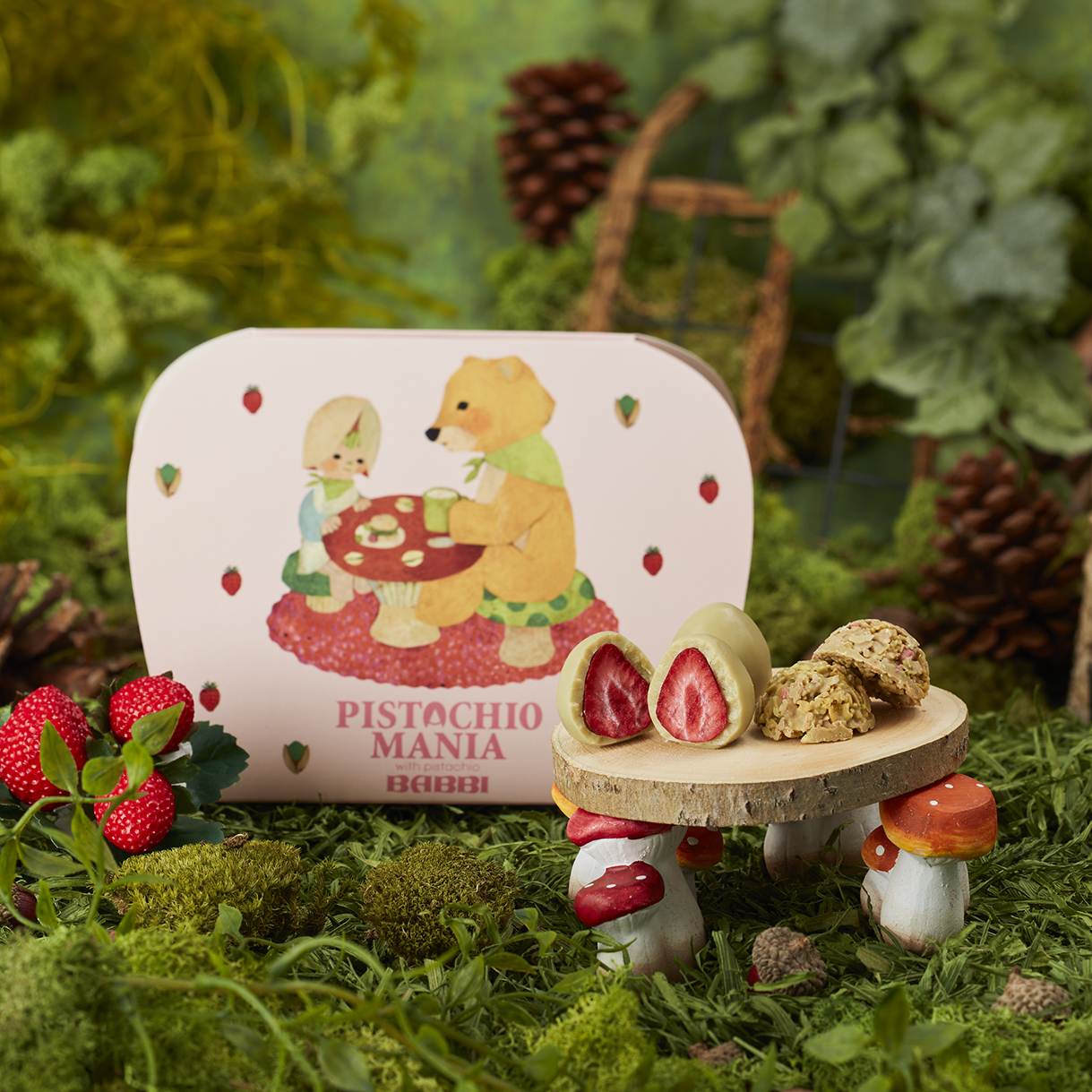 ストロベリーピスタチオ&クランチ 10個入り｜PISTACHIOMANIA